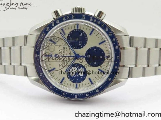 0211 Speedmaster SS Snoopy Apollo OMF Best Edition White Dial on SS Bracelet Venus EasyCare 7877
